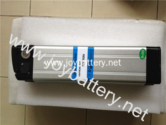 Customized 36V 8Ah 10Ah 12Ah 15Ah 20Ah Li-ion Battery Pack for Ebike with Silver Fish Case