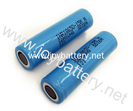 Original samsung inr18650-15mm battery 1500mAh for flashlight,Power Tools Use inr18650-15mm 3.7v 2600mah li-ion battery