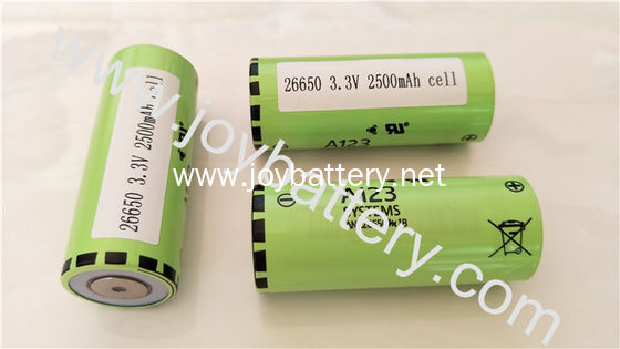 A123 battery 26650 Battery Cell ANR26650M1B 2500mAh a123 anr26650m1a battery cell 26650