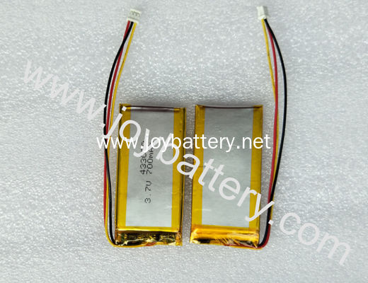 433070 3.7V 700mAh lipo battery,700mah 3.7v li-ion polymer battery small lithium polymer battery