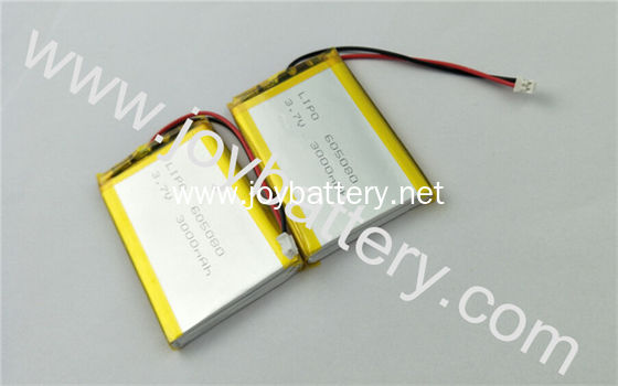 Rechargeable 605080 li-ion battery 3.7v 3000mah for cellular phone,3.7v 3000mah battery 605080
