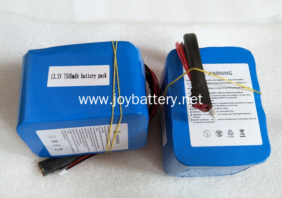High efficiency 13.2V 7.5Ah 26650 Lifepo4 Battery Pack 4S3P with A123 26650 2500mAh cell