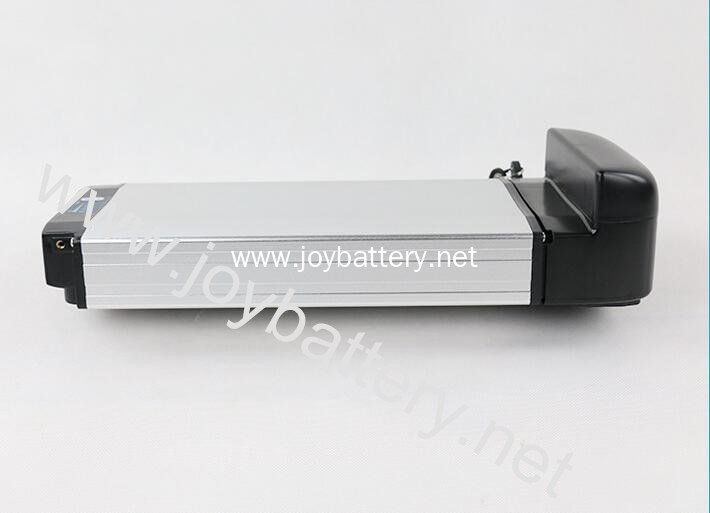 Rear Rack E-bike battery 36v10ah lithium battery with BMS inside and 5A fast charger