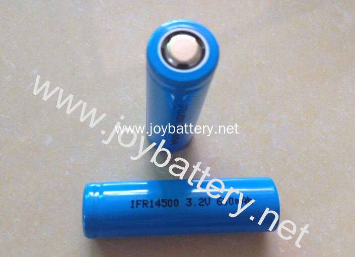14500 3.2V 600mAh lifepo4 battery,LiFePo4 14500 3.2V 600mah,14500 3.2V lifepo4 battery/14500 battery/li-ion battery