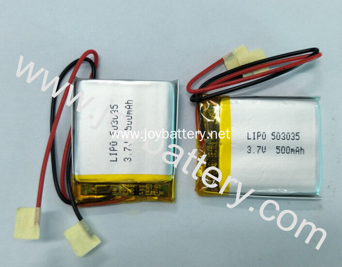 503035 li polymer battery 3.7v 500mAh,302545 452530 503035 742045 3.7v 300mah 310mah lipo rechargeable battery